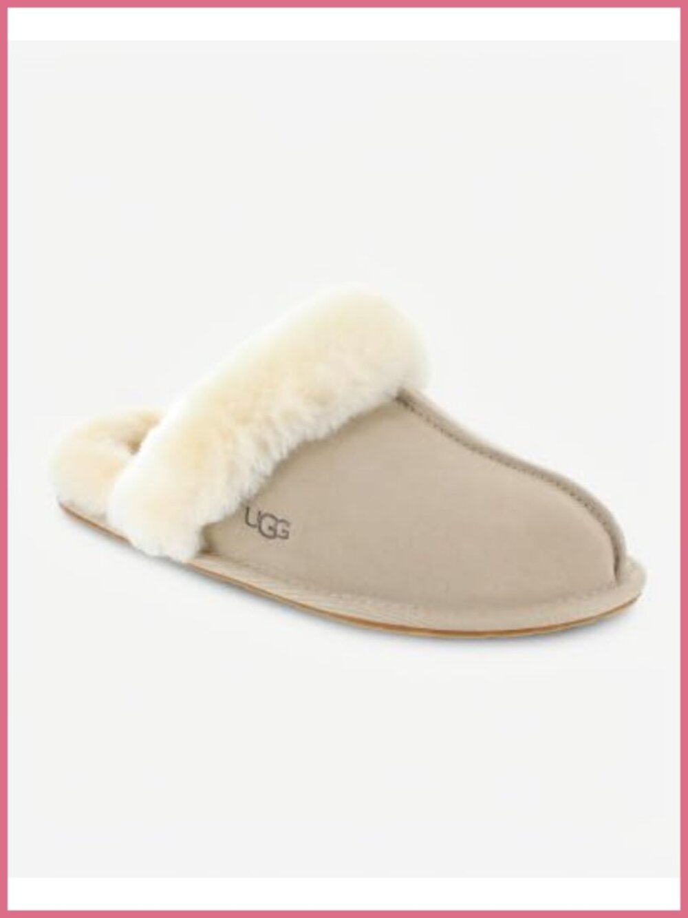 Suede Scuffette II Slipper Sheepskin Lining Rubber Outsole Women's